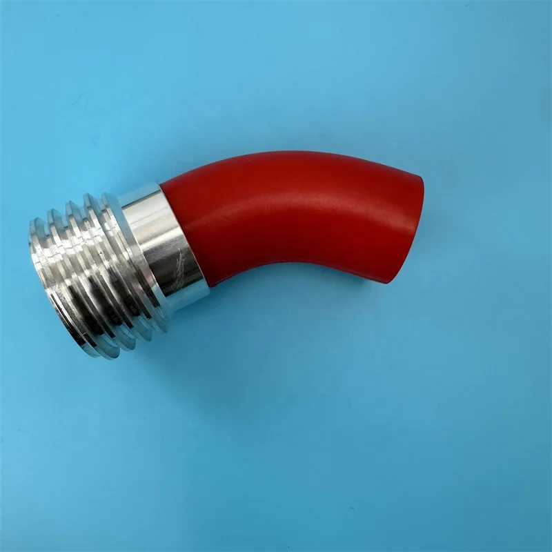 Hbdcfb839565540c7bf9f520982cdd82fH.webp Banana Shaped 45 Degree Threaded Elbow Spray Nozzle Boron Carbide Ceramic Sandblasting Tube - Image 1