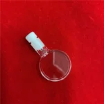 Custom Round Quartz Cell Silica Glass Flow Cell with Lids - Image 2