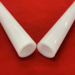 One end domed milky white quartz glass tube round bottom  opaque silica quartz pipe - Image 6
