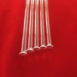 High-temperature Transparent Fused Silica Quartz Tube with Flange Clear Lip-ended Fused Silica Tube - Image 3