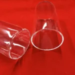 Flat bottom  clear  silica Quartz tube one end closed transparent quartz test tube