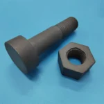 Insulator Silicon Carbide Irregular Part With Thread Reaction Sintered SiC Ceramic Screw
