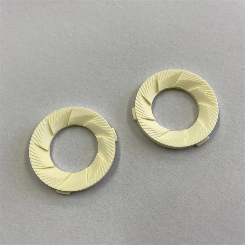 Hc8de09fc035f45fd89313afc5ac69293g.webp Wear Resistant 85% 95% 99% Alumina Ceramic Flat Coffee Grinder Burr - Image 1