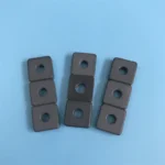 Silicon Nitride Si3N4 Ceramic Square Sheet / Plate with Holes for Mechanical Seal Component
