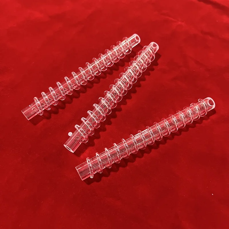 Hcf022ca09a074faaa136b6abe992fb74j.webp Transparent Spiral Quartz Tube Custom clear Spiral Quartz Glass Coil Pipe - Image 1