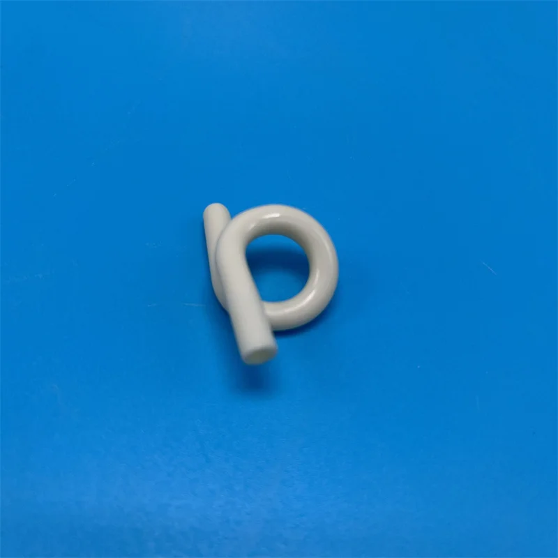 Hcf92aea241ef47858dbb3a5162eb2b56B.webp Pigtail Wire Guide 99% 95% Al2o3 Alumina Ceramics Thread Yarn Guide for Textile Machinery - Image 1