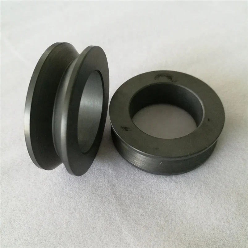 Hd008f6a4509f40b7aa5fb1706776dc69x.webp Customized High Were Resistant Silicon Carbide Washer SSiC SiC Ceramic Guide Ring Wheel - Image 1