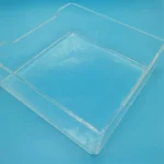 High Temperature Natural Square Glass Petri Dish clear Fused Silica Quartz Glass Container - Image 2