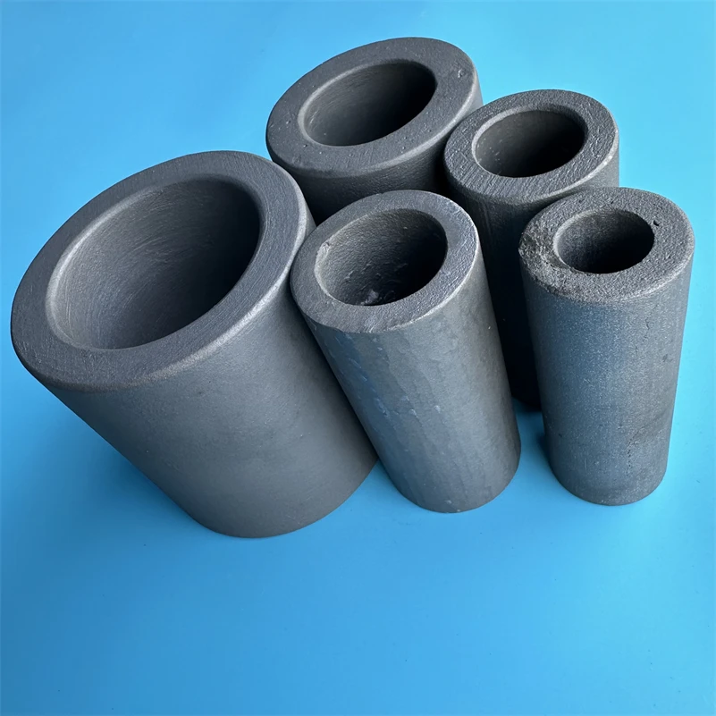 Hd41dbf51cc01468c934632bc9ff53978o.webp Surface Polishing Silicon Carbide Tube Insulator Large Diameter SiC Ceramic Pipe - Image 1