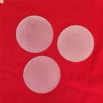 High Temperature Resistance Polished Opaque Silica clear Quartz Round Disc Frosted Quartz Glass Plate - Image 2