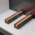 Reaction Bonded Silicon Carbide U-shaped Groove Guide SiC U-type Support Bracket for High Temperature Furnace