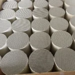 Good Heat Exchange Thermal Storage RTO/RCO Mullite Ceramic Honeycomb As Catalytic  Heat Recovery Used Converter 134*100MM - Image 5