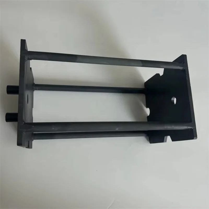 Hdd54abbf0e614f00b91cdb93af142d71g.webp Industrial Ceramic Reaction Sintered Silicon Carbide Irregular Part Insulator Black SiC Ceramic Part - Image 1