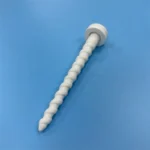 Refractory White Corundum Ceramic Screw Customized Mullite Irregular Furnace Part - Image 2