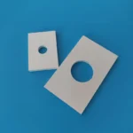 High Temperature Resistant Boron Nitride Ceramic Plate with a Central Hole