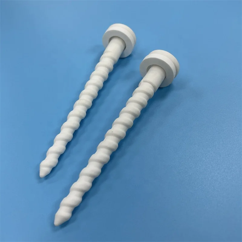 He35d653a6b6c4827b6c12972293d345fT.webp Refractory White Corundum Ceramic Screw Customized Mullite Irregular Furnace Part - Image 1
