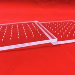 Polished Transparent Laser Drilling Holes Quartz Clear Plate - Image 5