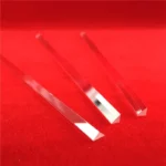 Customized 99.99% High Pure clear Crystal Fused Silica Quartz Glass Triangular Rod