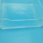 High Temperature Natural Square Glass Petri Dish clear Fused Silica Quartz Glass Container