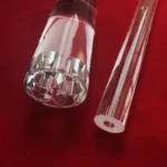 High purity transparent quartz rod with square round  hole - Image 4