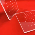 Polished Transparent Laser Drilling Holes Quartz Clear Plate - Image 4