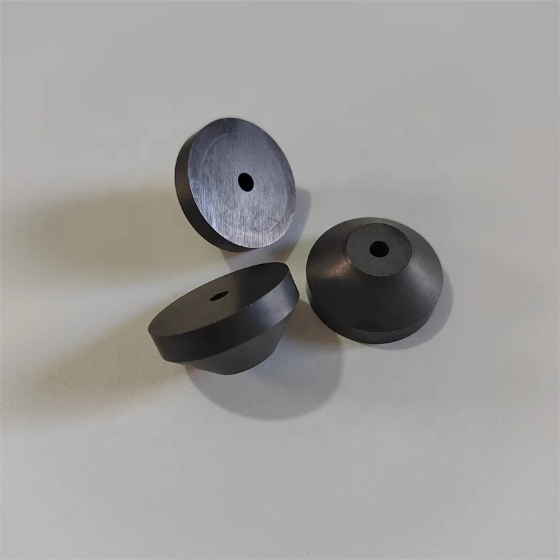 Hed9548f3e3e246c0b75a7e91ce7d8699C.webp Insulator Boron Carbide Irregular Nozzle Customized B4C Ceramic Bush - Image 1