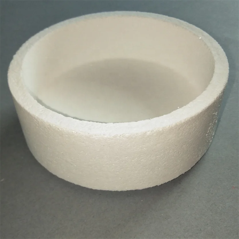 Hee6b6ac6bc734553a5b82c49a0eb9c36t.webp Round or Square Corundum Mullite Industrial Ceramic Crucible for Dental Casting Crown Cutting Service 1800C Max Temp - Image 1