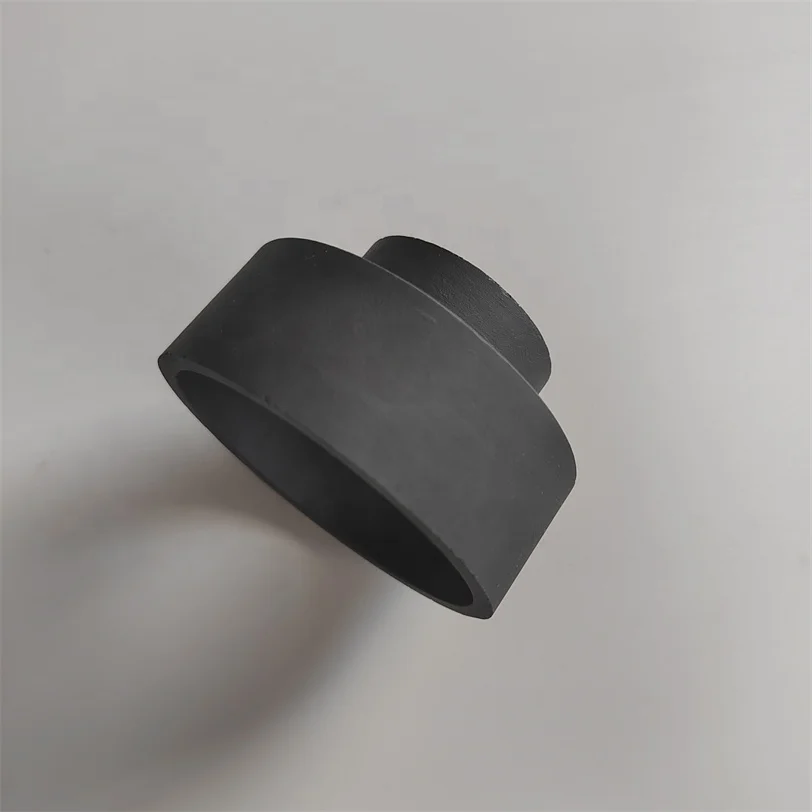Hf00c5227d61d45aebe1d7675f98b1ea4P.webp Insulator Reaction Sintered Silicon Carbide Bush Black SiC Ceramic Irregular Ring - Image 1
