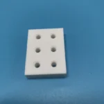 Low Density Machinable Glass Ceramic Board Insulator White Ceramic Plate With Hole