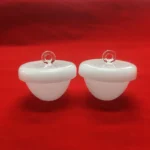 Low form milky white quartz crucible customize opaque silica quartz crucible with cover