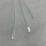 Light Guide Clear Quartz Glass Semi-circle Profile Bar Square Quartz Rod