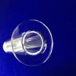 Customized Clear Quartz Glass Tube One End Round Bottom With Flange and Hole - Image 4