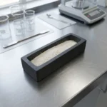 Narrow Rectangular Silicon Carbide Ceramic Boat Sic Crucible for for Laboratory Sintering and Thermal Treatment