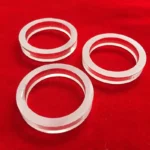 Clear Cut Short Uv Lamp Fused Silica Quartz Glass Sealing Ring