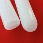 Round bottom  milky white quartz glass tube one end domed  opaque silica quartz sleeve - Image 2