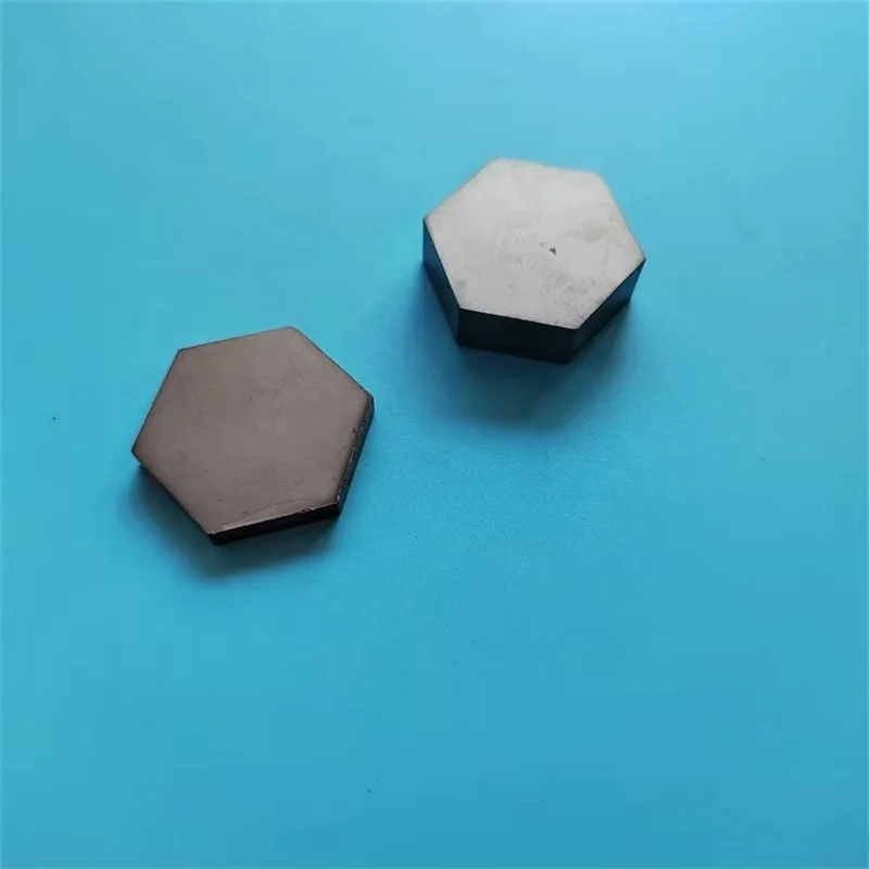 Hfcb8b12a16ed4fc5aefb3215b9f819b2g.webp Insulator Silicon Carbide Board Body Protect Black SiC Ceramic Hexagon Plate - Image 1