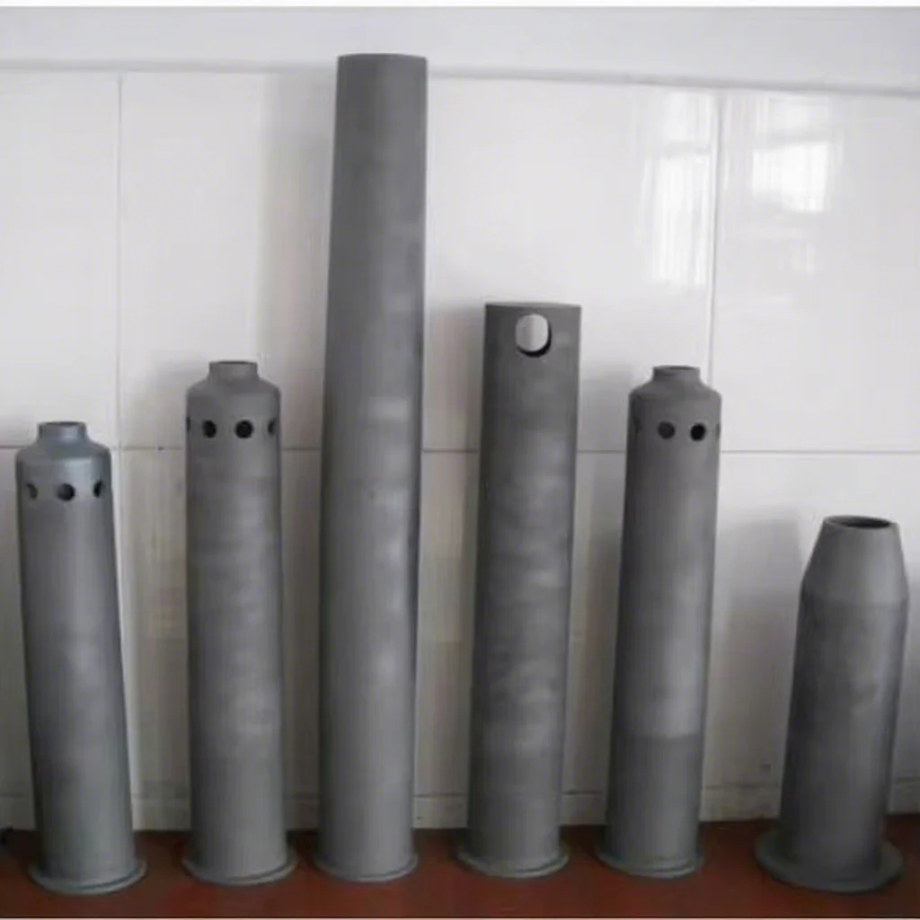 Hfd3acd3c8e8c4abd976b71e2676bc932B.webp High Temperature Refractory Recrystallized Resic Sisic Sic Silicon Carbide Ceramic burner Nozzles Tube - Image 1