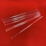High Purity Transparent Quartz Solid Crystal Optical Quartz Semicircle Rod - Image 6