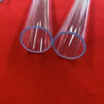 High Temperature Resistant Transparent OD 50MM Quartz Glass Cylinder Tubes Clear Various Size Fused Silica Pipe